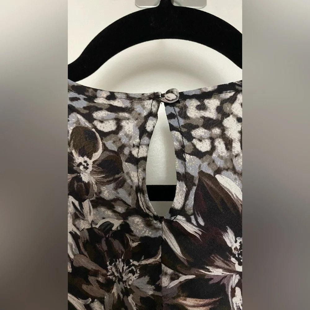 NWT Dolan (Anthropologie) Moira Bias MIDI Dress Brown Motif Size Small - Picture 7 of 11
